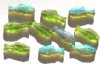 10 25x11mm Transparent Olivine AB Fish Beads